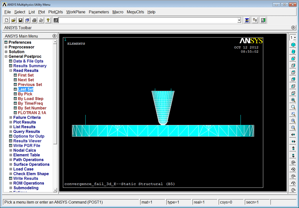 highly distorted elements ansys workbench